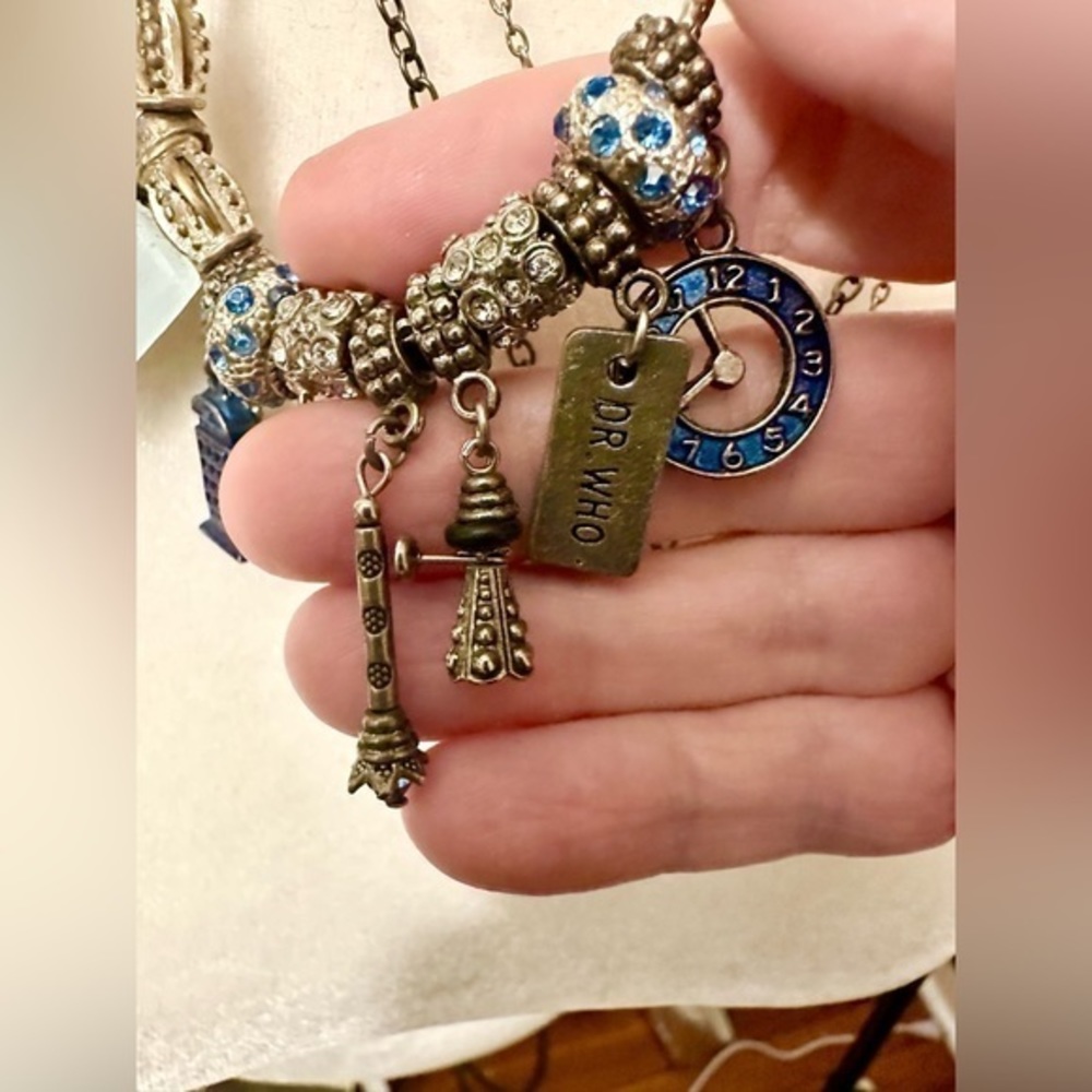 Dr who! Set of three quirky vintage Dr Who themed necklaces